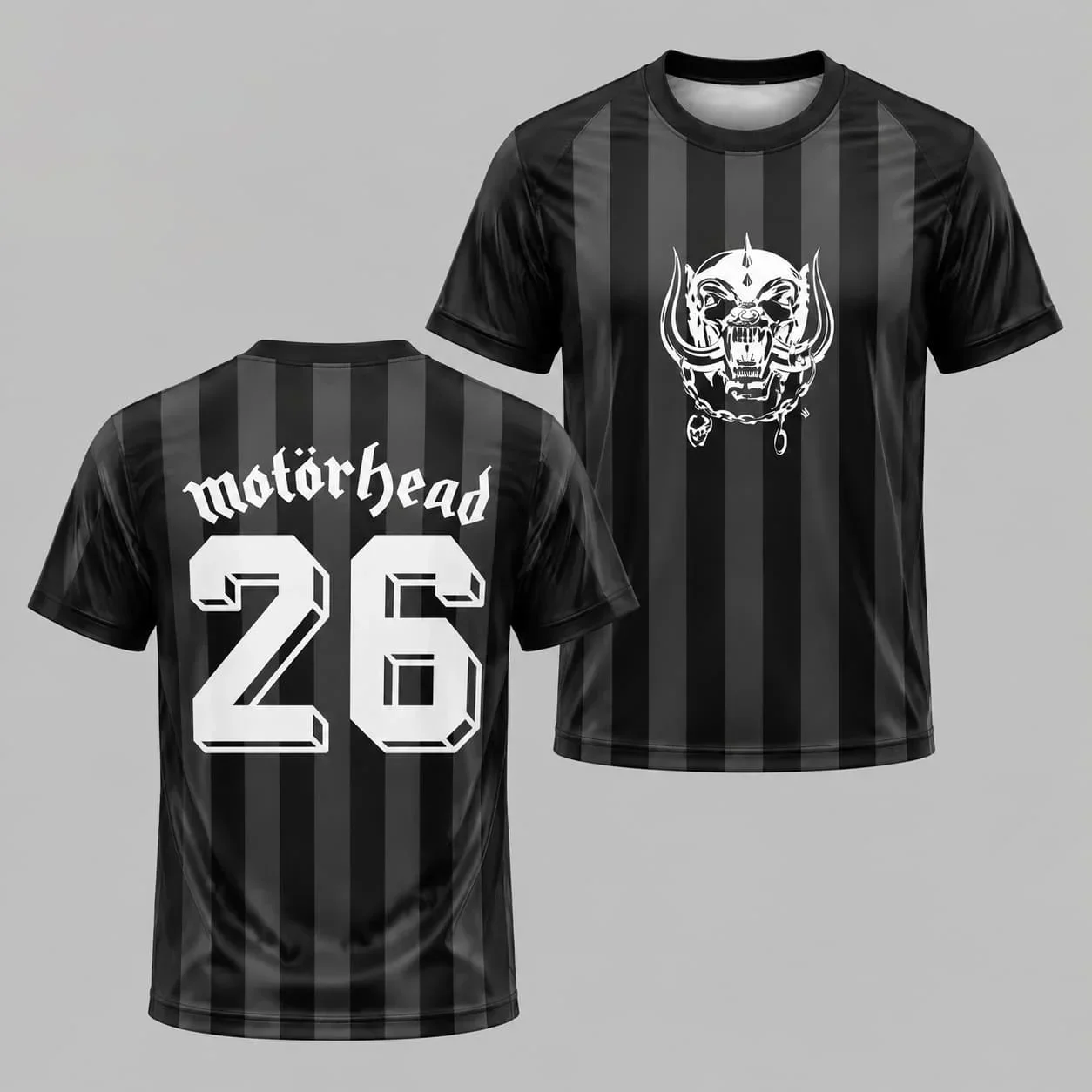 2026 Motorhead Heavy Metal Band Theme Concept 3D Printed Football Suit Street Leisure Breathable Parent Child Dressing