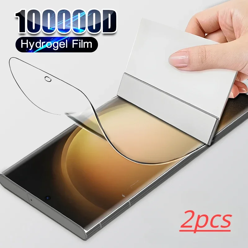 2 Stück matt/hd/anti blue-ray hydro gel film für samsung s24 s23 s22 s21 s20 ultra plus fe 4g displayschutz a54 a53 a34 5g