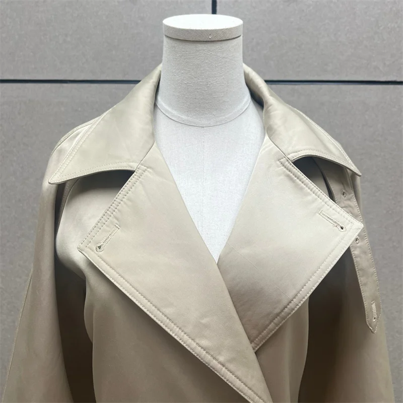 レディースウィンドブレーカー 新作 アシンメトリー スリムフィット レディースジャケット 秋2025 ベルト飾り コットン レディースコート y2k アウターウェア