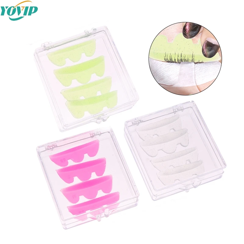 5Pairs Reusable Eyelash Lifting Kit Silicone lamination Pad Eyelash Perm Rods 3D Eyelashes Extension Curler Pad Makeup Tool