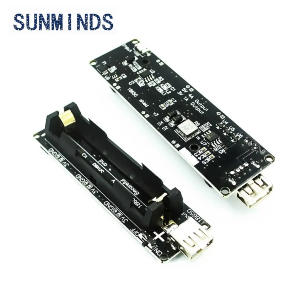 Two Voltage 18650 Lithium Battery Shield V8 Mobile Power Expansion Board Module 5V/3A 3V/1A Micro USB For Arduino ESP32 ESP8266