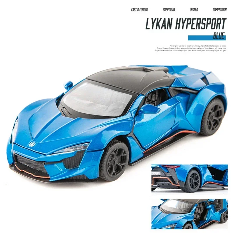 1:32 واط موتورز Lykan FENYR SUPERSPORT الرياضة سبيكة سيارة نموذج Diecasts ولعبة المركبات لعبة مجسمة سيارة مجموعة معدنية موضة Ornam