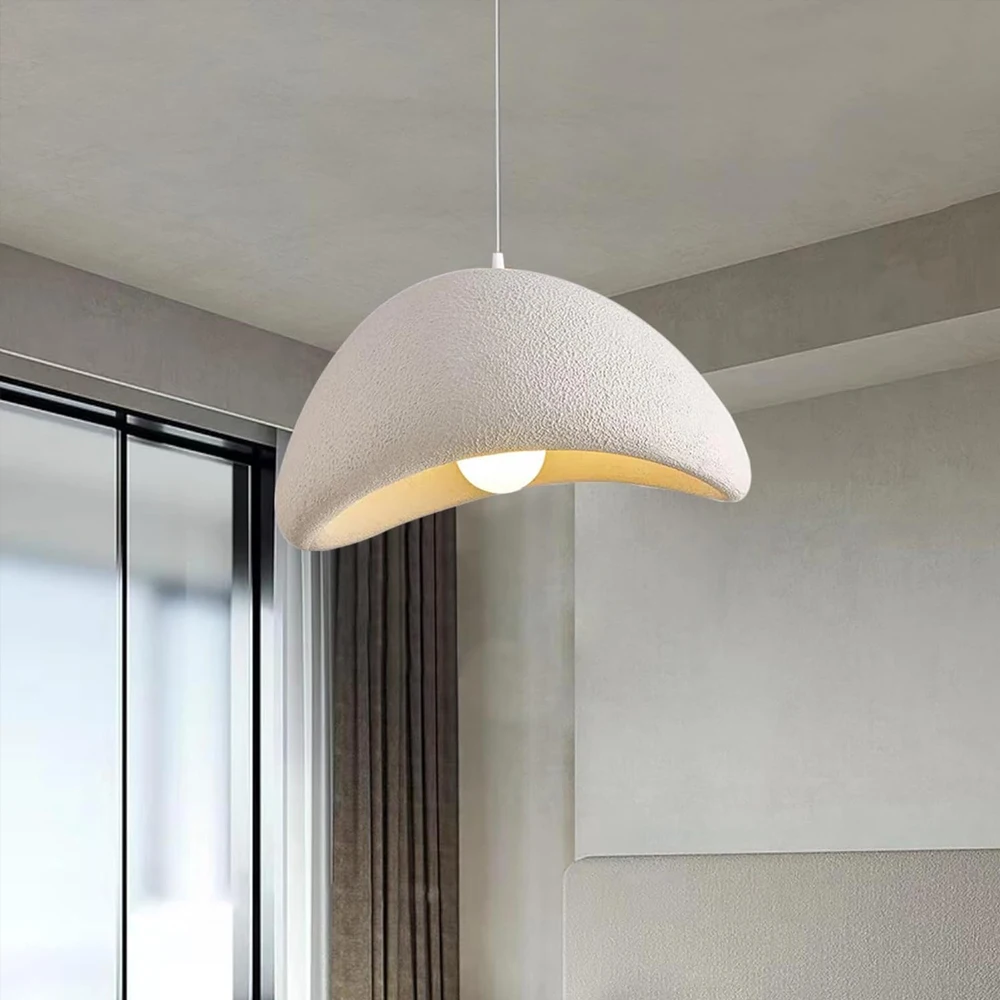 Imagem -05 - Moderno Japonês Wabi Sabi Lustre Minimalista Pendant Light Shade Nordic Pendurado Lâmpada Luminária para Jantar e Sala de Estar Quarto E27