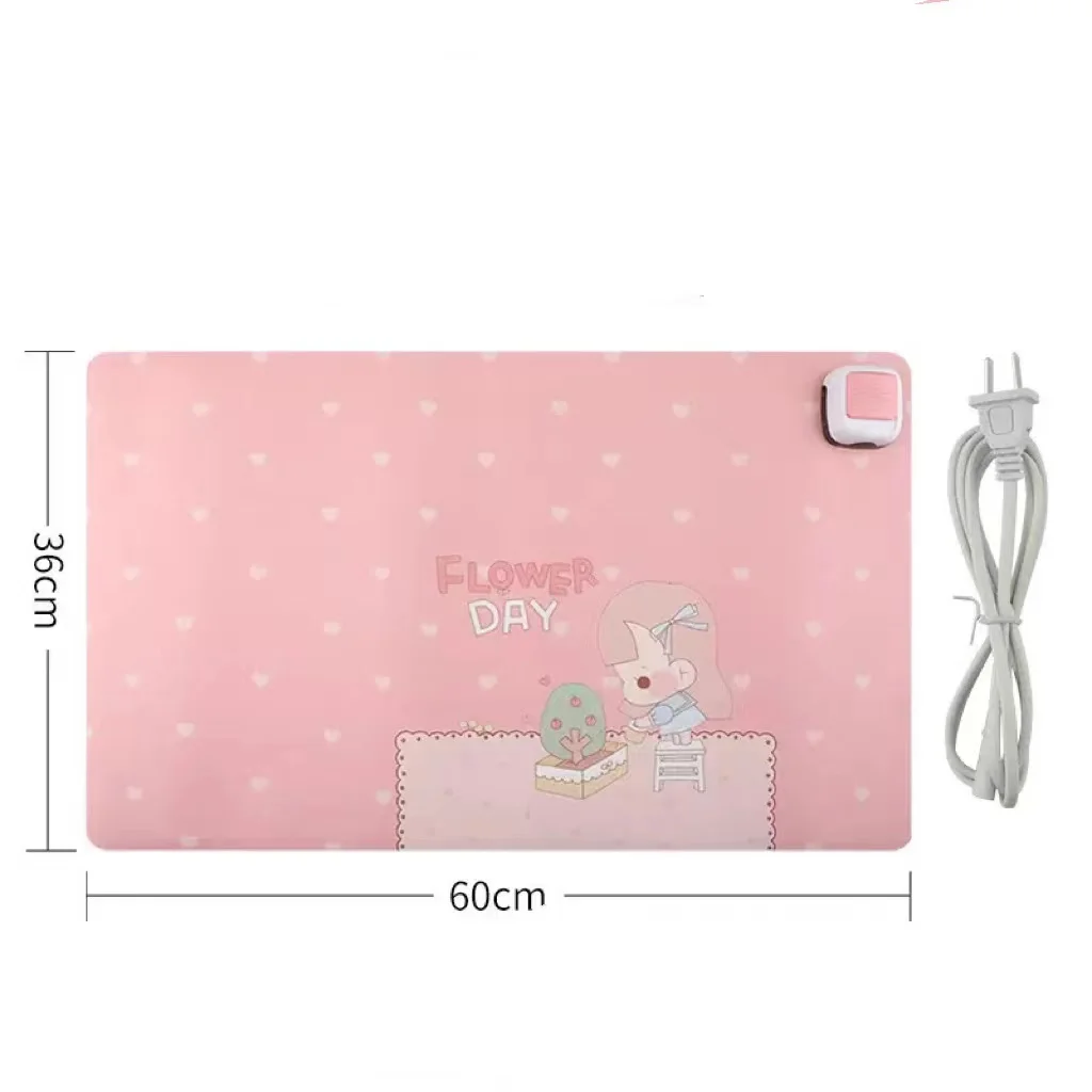 Winter Warm Hand Desk Pad 220V Portable Heating Mouse Pad Office Writing Heating Film