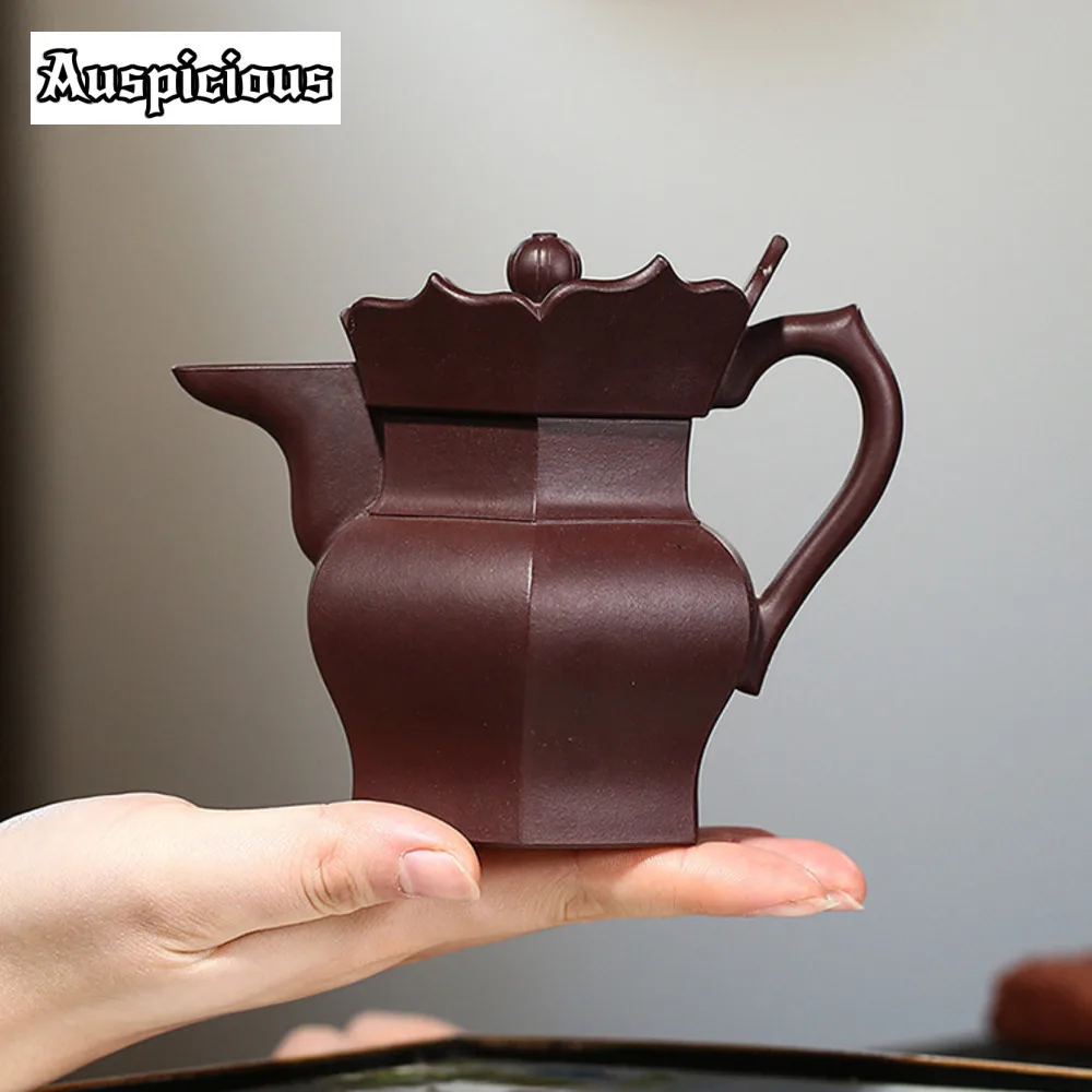 Chinese Yixing Purple Clay Teapot High-end Beauty Kettle Famous Artists Handmade Monk Hat Tea Pot Authentic Zisha Teaset Teaware