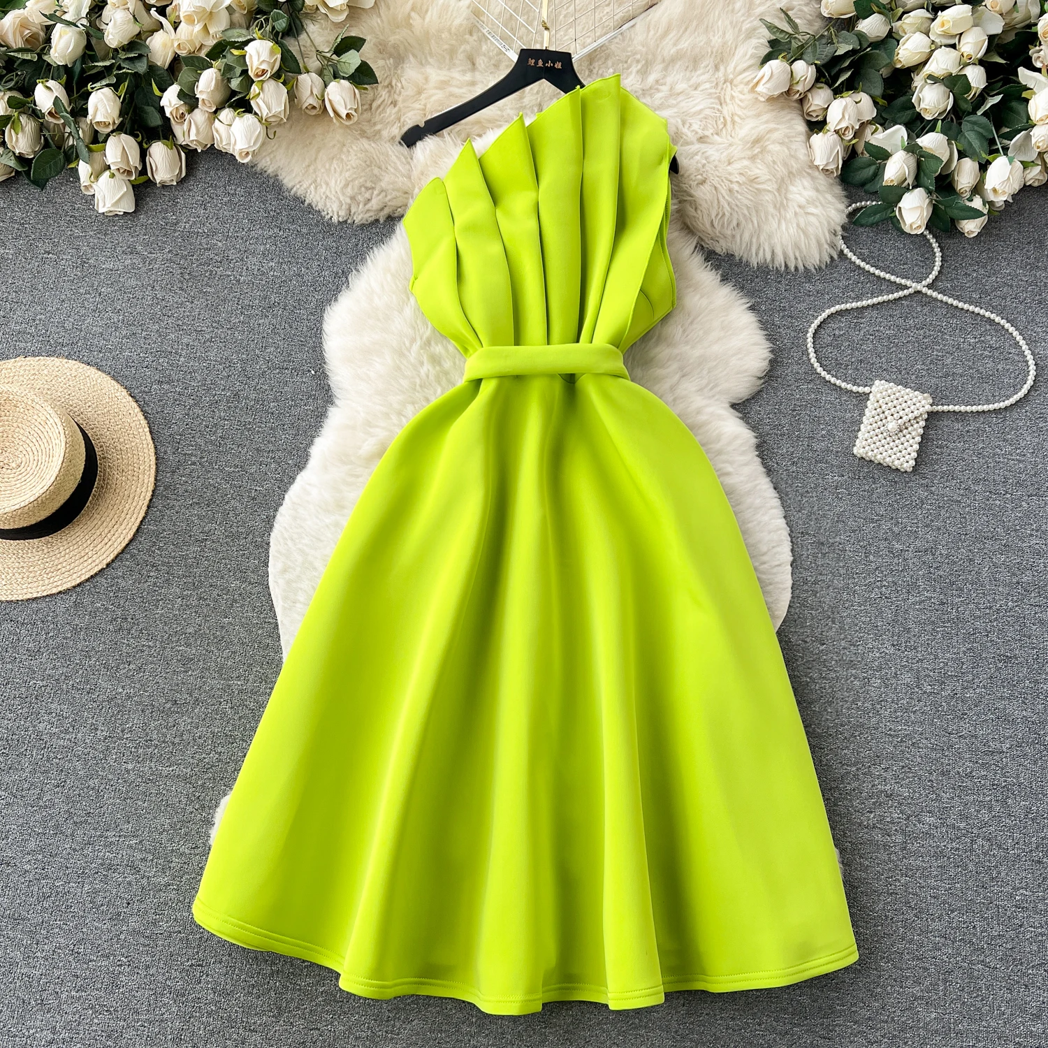 F272 Sweet Memory Sexy Strapless Cocktail Dresses 2024 Red Green White Women Girl Lady Female Party Dress Birthday A-Line Robe