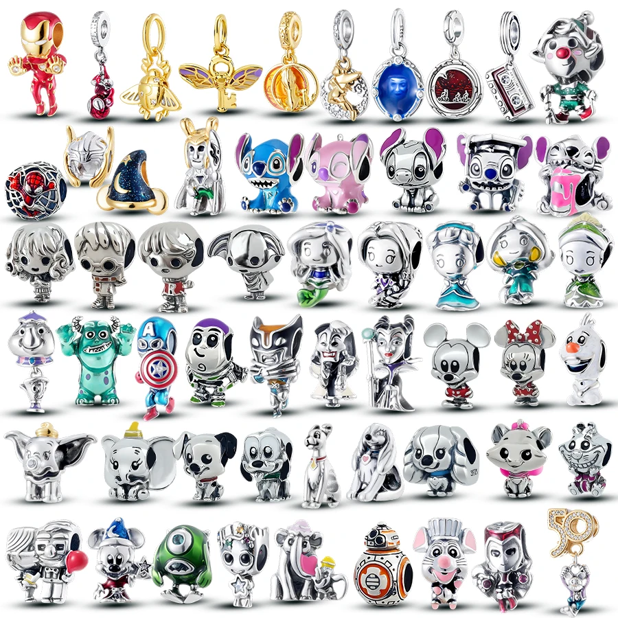 

Charm Beads Was Inspired By Star Wars,Disney Lilo & Stitch,Harry Potter And Iron Mancompatible with Original Bracelet For Fans.