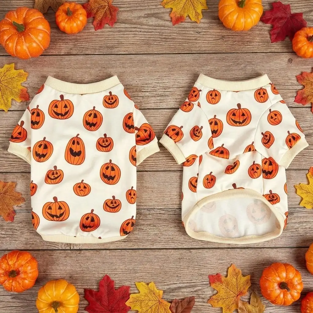 Halloween-Kürbis-Hundepullover, Haustier-Pullover, Welpen-Outfits, Party-Cosplay-Kostüm, Haustierkleidung für kleine und mittelgroße Hunde und Katzen – Detail 9