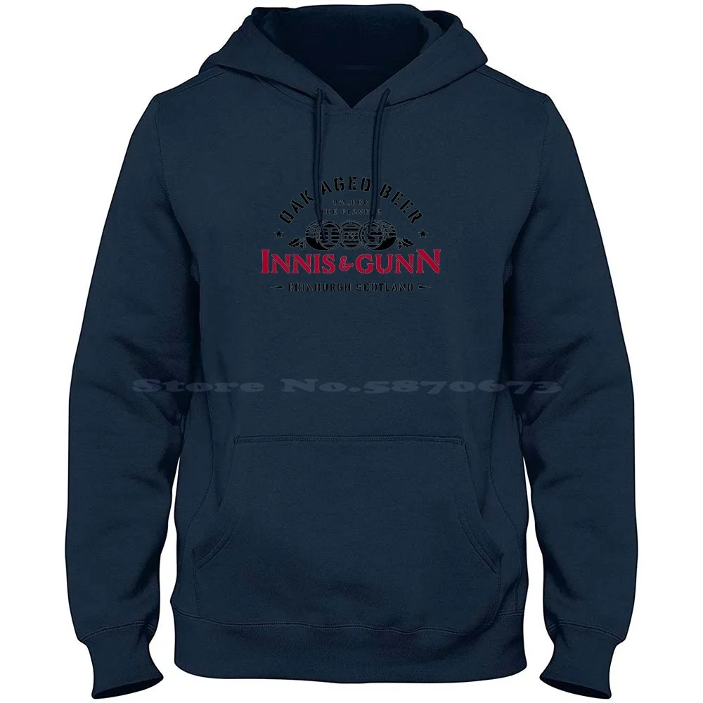 Official-Innis Gunn 100% Cotton Hoodie T Shirt Scotland Scottish Bucky Glasgow Tonic Wine Buckie Devon Drink Abbey Drunk Beer