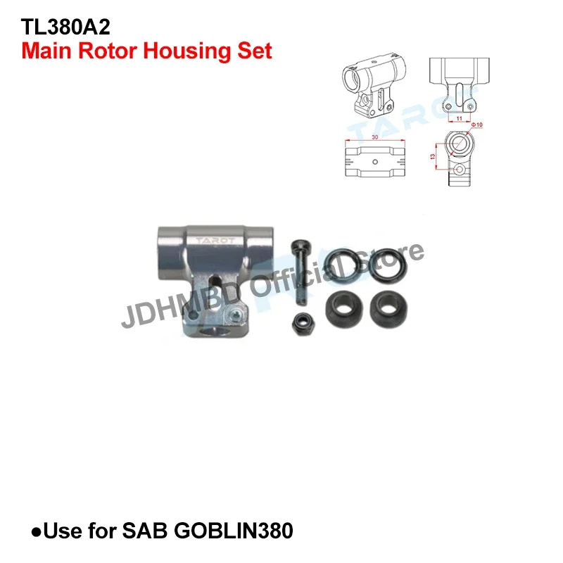 Tarot 380 parts Motor Belt Pulley Assembly Main Rotor Holder CCPM swashplate For SAB Goblin 380 RC Helicopter