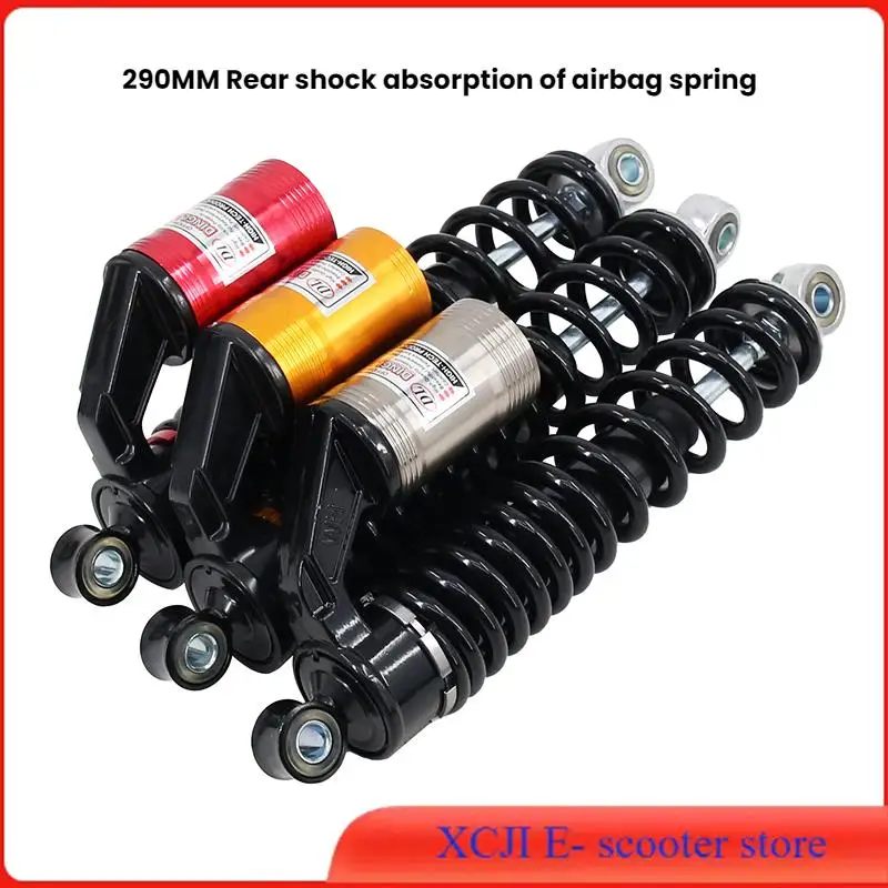 Spring Rear Shock Absorber 290MM With Decorative Airbag Rear Damping For Citycoco Modified Accessories parts