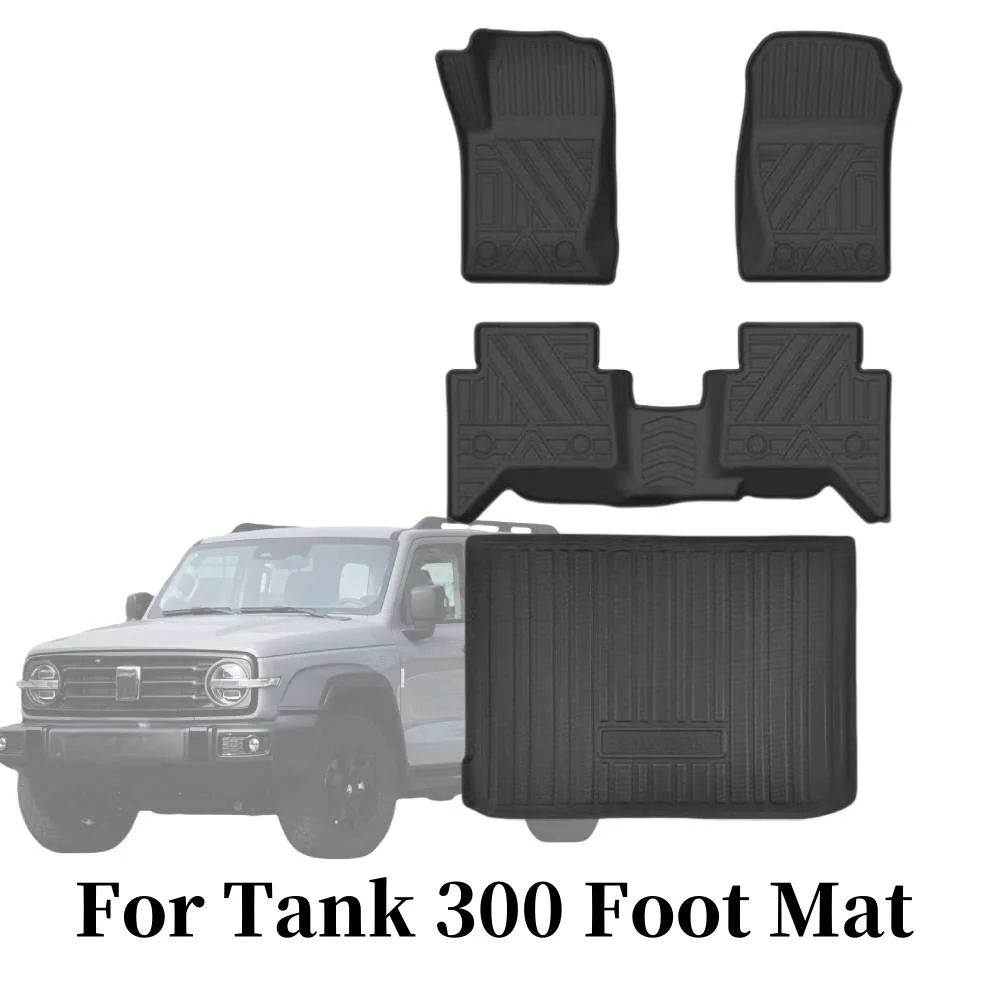 car Floor mat for GWM TANK 300 car carpet car Floor mat TANK 300 trunk mat Full Set Trim to Fit TANK 300 waterproof floor mat