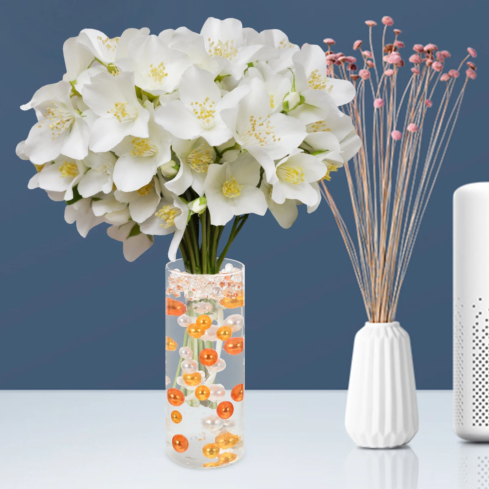 

400pcs Vase Decor Water Pearl Filler Flower Arrangement Diy Vase Decor Craft Wedding Decoration