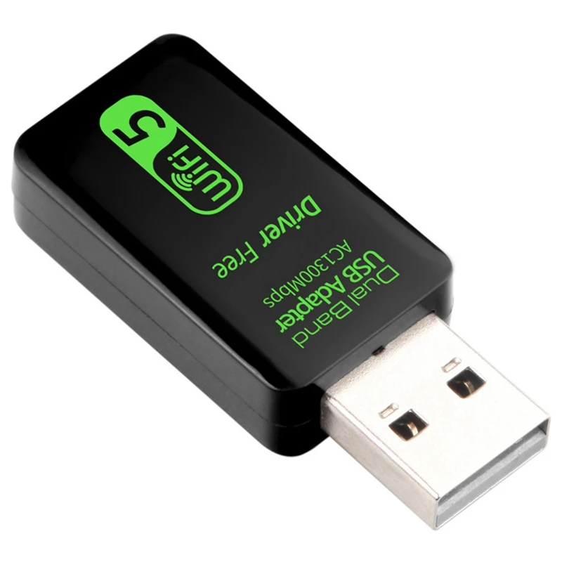 เราเตอร์ยูเอสบีการ์ดเครือข่ายไร้สายอินเตอร์เน็ตไร้สายตัวรับสัญญาณคอมพิวเตอร์5G dual-band กิกะบิต1300เมตรสำหรับพีซี1ชิ้น