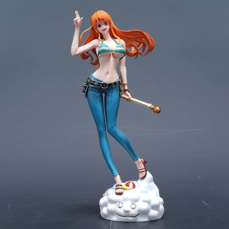 

C2 Nami One Piece Anime Gk Figure 25cm Pvc Painted Statue Desk Tabletop Decor Collectible Model Toy Gift For Anime Fans Otaku