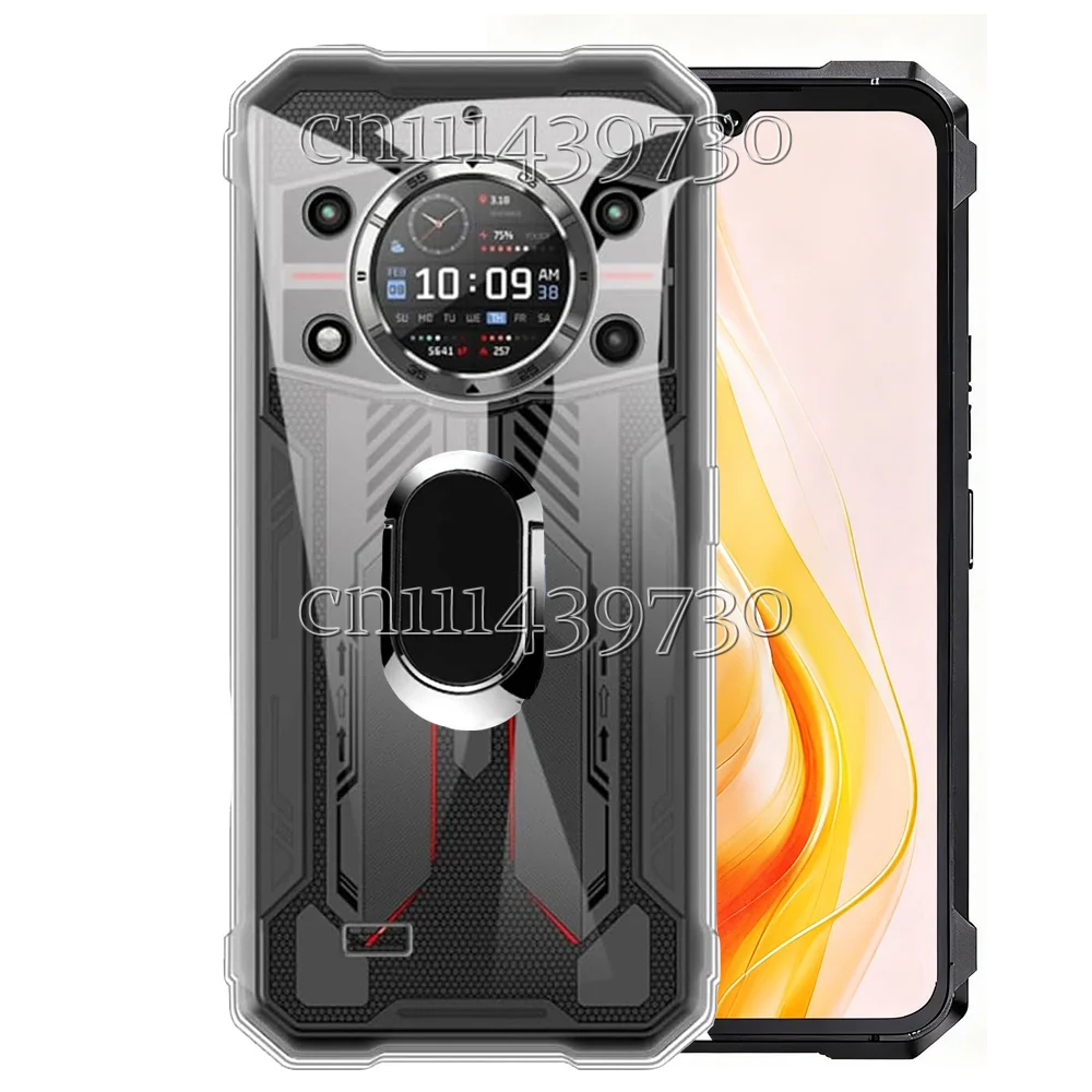 Supporto ad anello antiurto per Cubot KingKong 11 Custodia morbida in silicone TPU con staffa per Cubot KingKong11 2025 6,72"