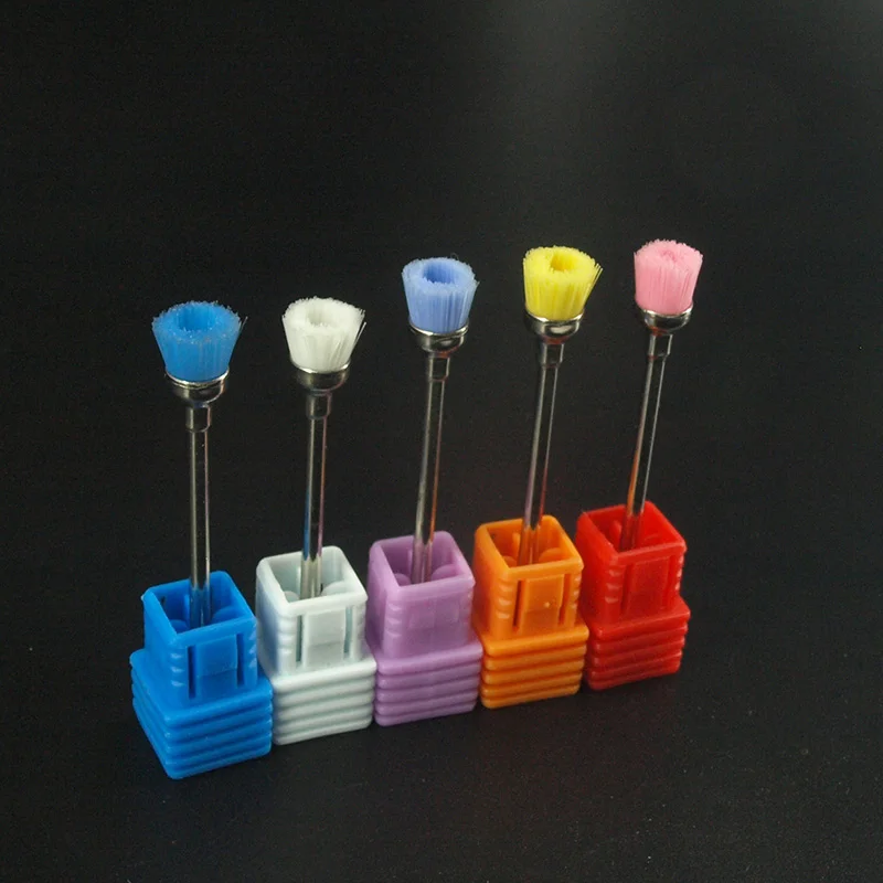 8 colors Nail Drill Brush Electric 2.35mm Machine Professional Nail Art Drill Bit Cleaning Manicure Drills Accessories