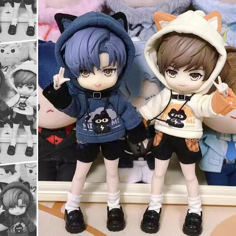 

Ob11 Doll Fashion Suit Clothes Cat Cardigan Panda Coat Cute Sweater For Obitsu11 Gsc Ymy Body P9 1/12bjd Molly Toy Gift NO doll