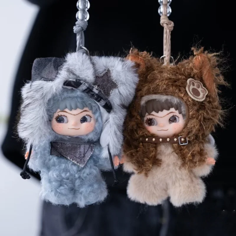 

New Genuine Wakuku Mini Fluffy Texture Mini Doll Adorable Figure Knapsack Keychain Trendy Surprise Ornament Send Friend Gifts
