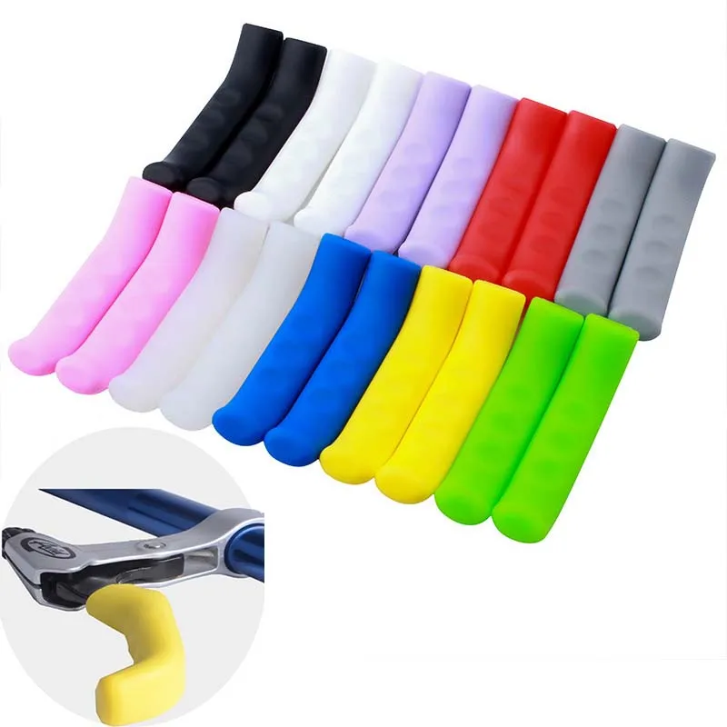 1Pair Silicone Bicycle Brake Handle Cover MTB Grips Anti-slip Handlebar Protect Sleeve Cycling Gear Bike Accessories