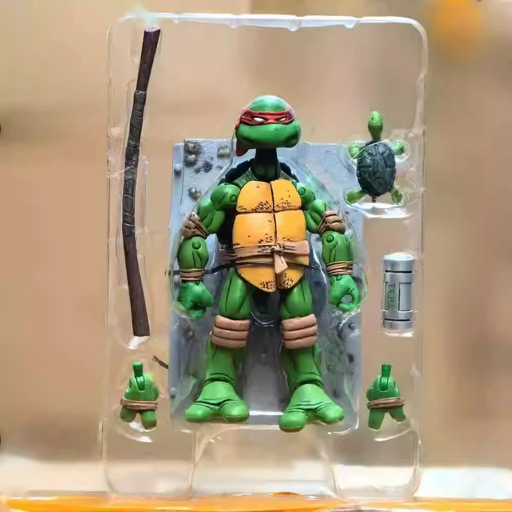 Heißer Verkauf Neca Turtles Figuren Pizza Club Leonardo Führt Tmnt Turtles Erste Ninja Anime Action Figur Modell Puppe Auf Lager Geschenke