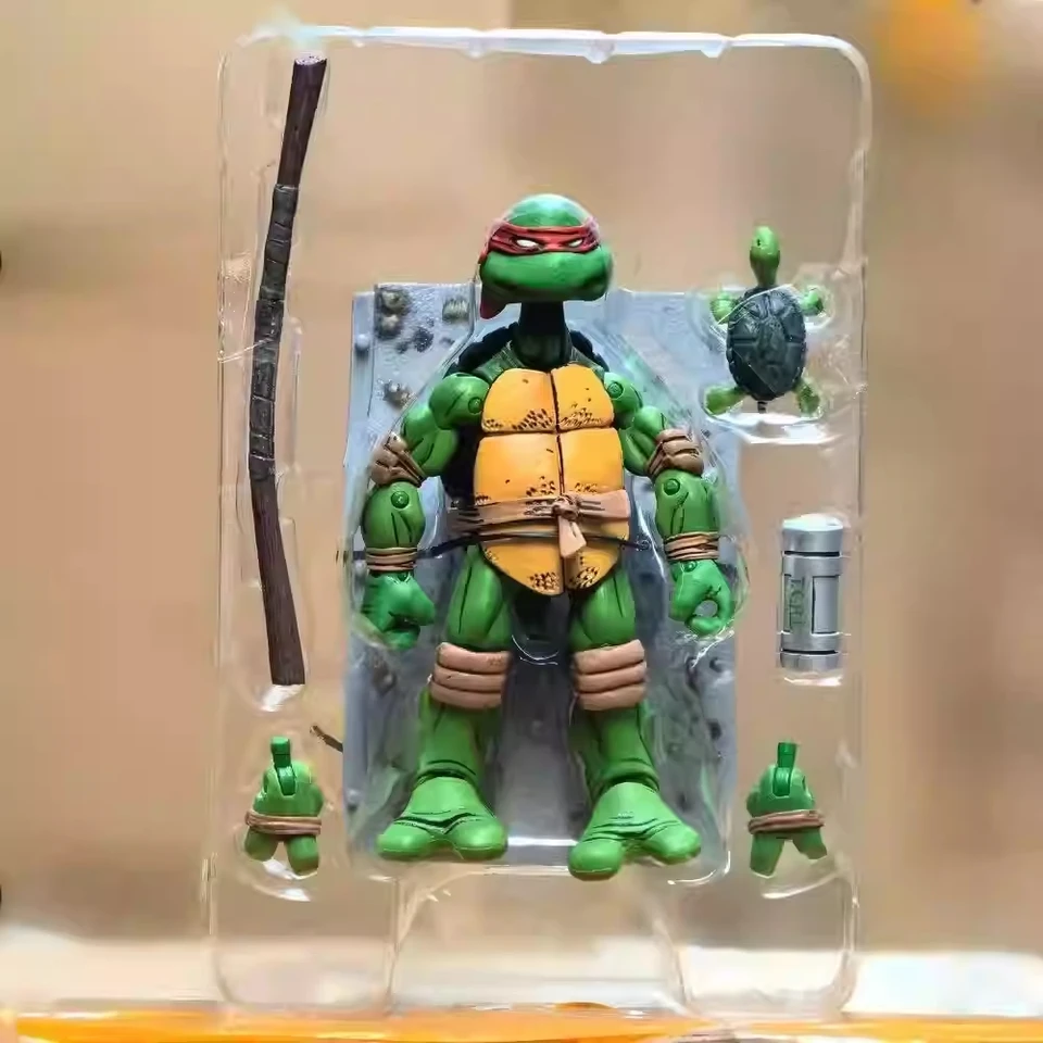 NECA TMNT Pizza Club フィギュア 4体セット NECA TMNT Pizza Club Leonardo Action Figure 4-Piece Set