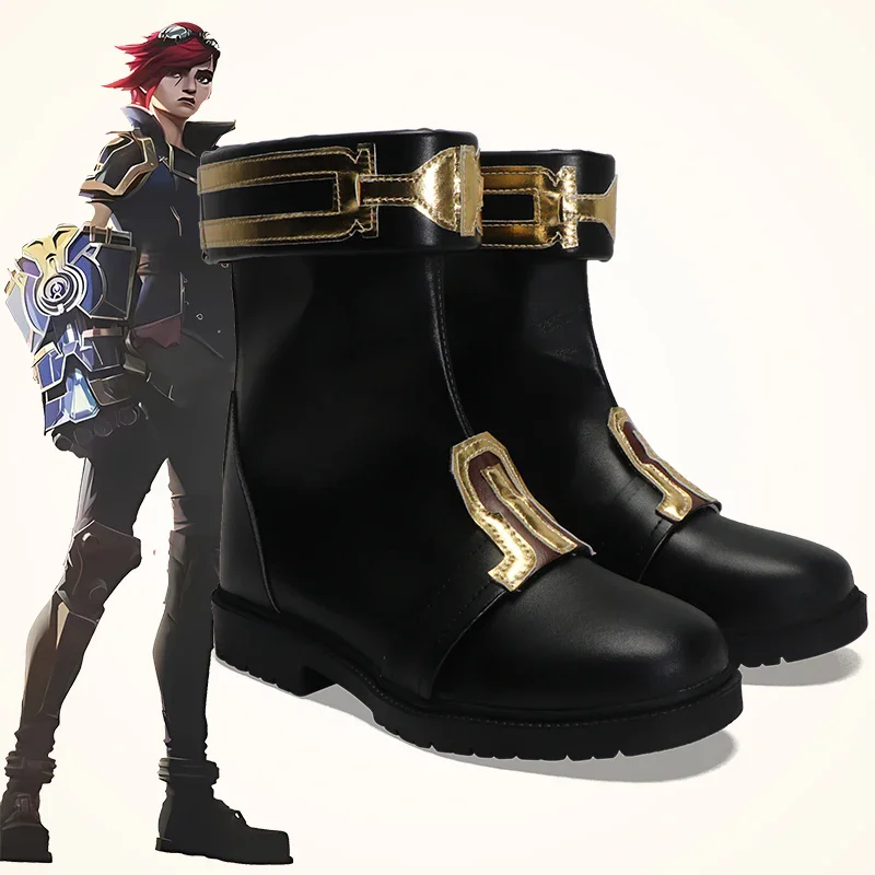 LOL Arcane 2 Underground Fighter VI-zapatos de Cosplay para hombre, accesorios de Cosplay de Halloween, botas hechas a medida