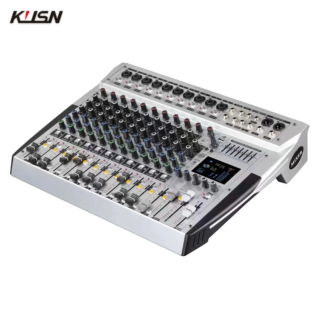 99 DSP 12 Channel Digital Mixer Professional Powered Audio Mixing Soundcraft Mini Sound Power Console Mixer with Bluetooth USB