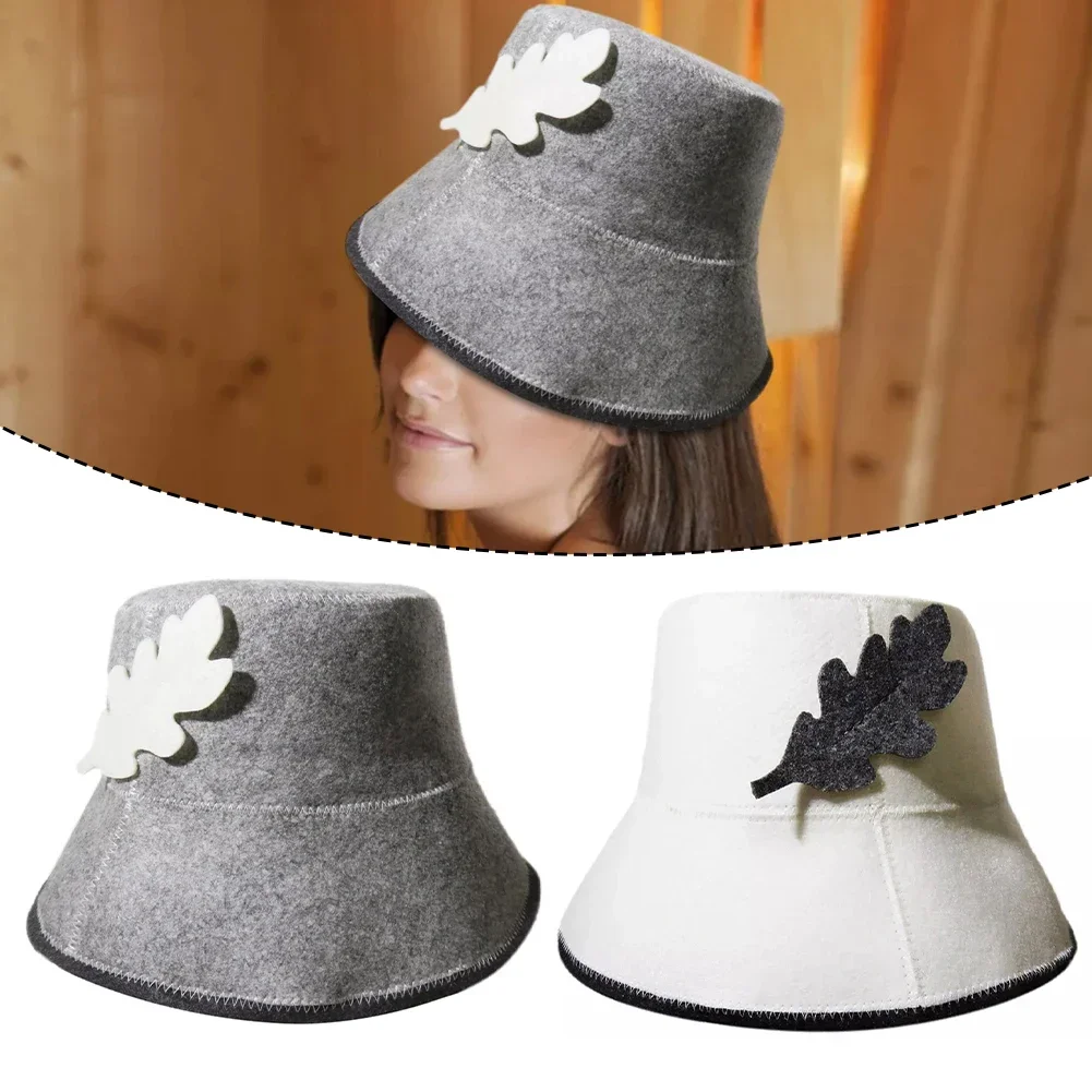 Anti Heat Sauna Hat Thicken Felt Shower Cap Hair Turban Quickly Towel Drying Towel Hats Sauna Bathroom Accessories 
