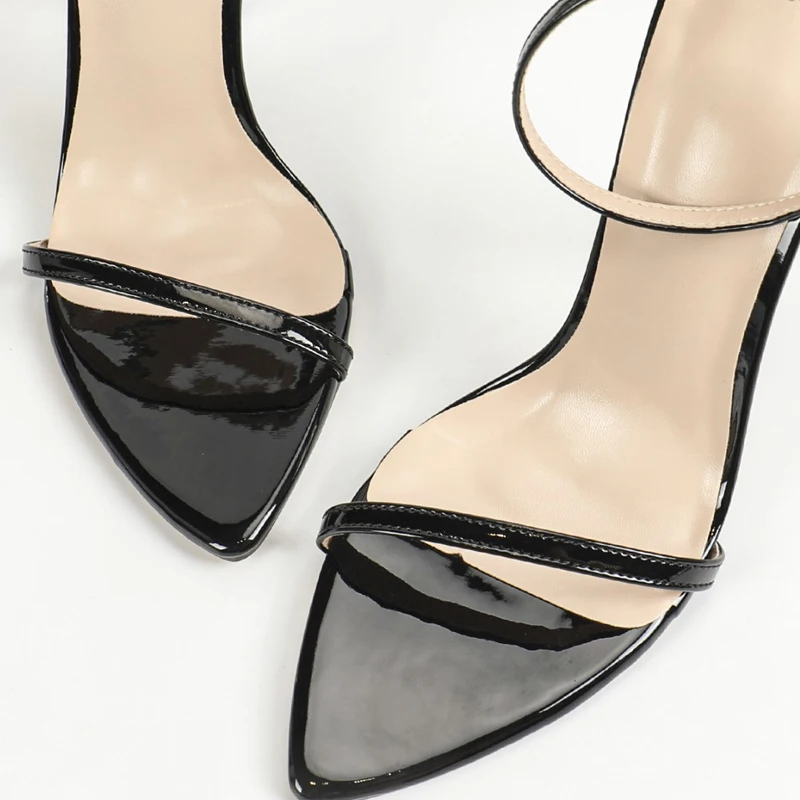 Black Sexy Sandals Women Summer Open Toe Buckle Strap Pumps Thin High Heels Party Wedding Banquet Dance Shoes Sandalias De Mujer