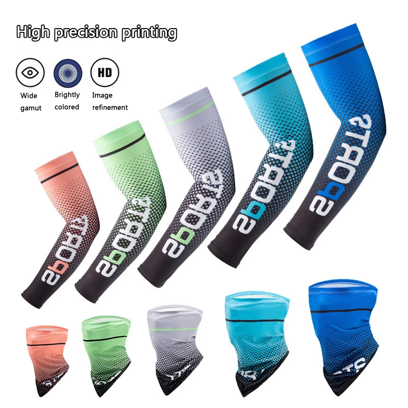 Fishing arm Sleeve Men\'s Sports  Breathable Arm Elbow Cover UV Sunblock Outdoor Sunblock Cooling Quick Dry Ice Silk Everything