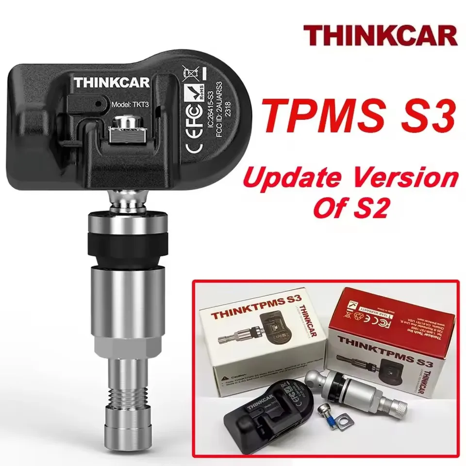 THINKCAR THINKTPMS S3 315/433MHz Car TPMS Tire Pressure Sensor Work with Thinkcar / Mucar VENUL I-PRO tpms tool