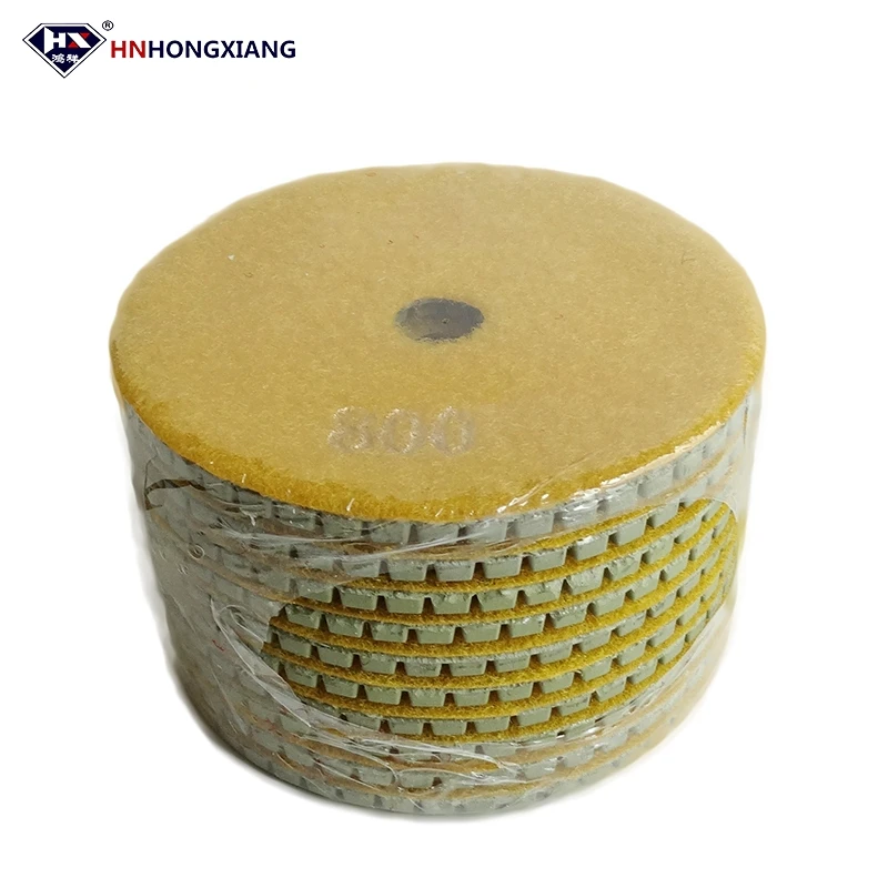 Factory Direct Sales, Hot Selling 4 inch Concrete Polishing Resin Pads for Marble Granite