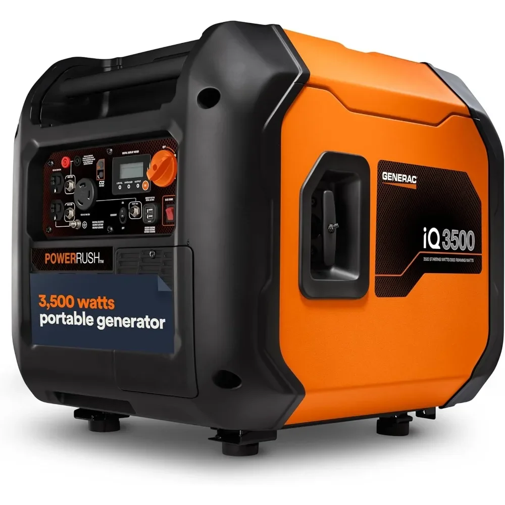 iQ3500 3,500-Watt Gas-Powered Portable Inverter Generator - Electric Start - Lightweight Enclosure Design for Ultra-Quiet Perfo