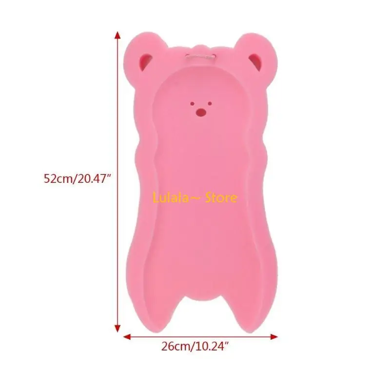 

Y4QA 1set Portable Sponge Baby Bath Mat Non-slip Sponge Mat Anti-skid Infant Bath Pad
