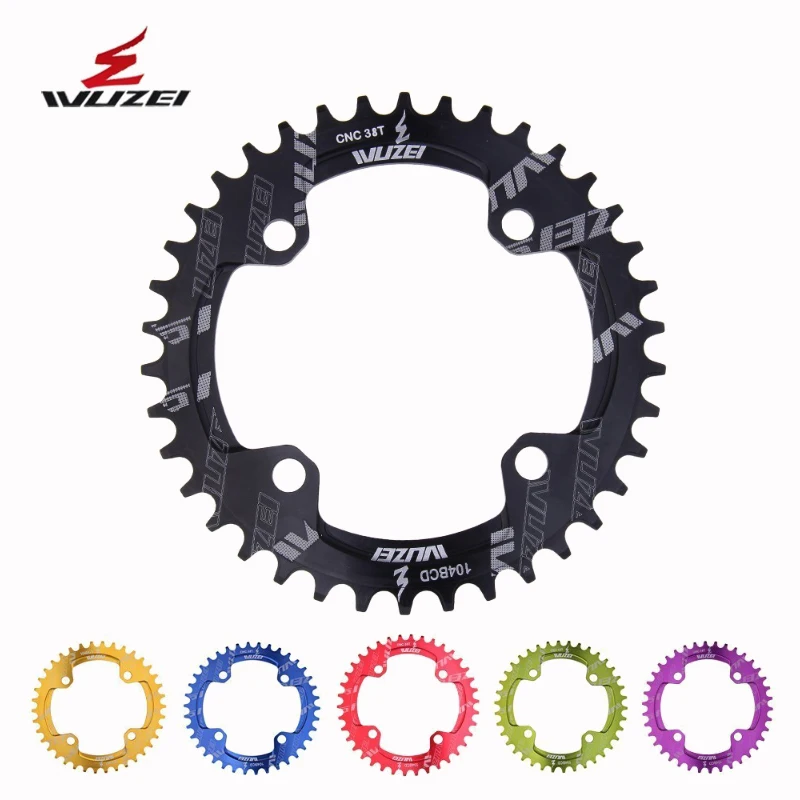 

Bicycle Bcd Crown 104 Monoplate Mtb Dish Mountain Bike Single Crown Crank 32 34 36 38 Teeth Chainring Narrow Wide Multiplication