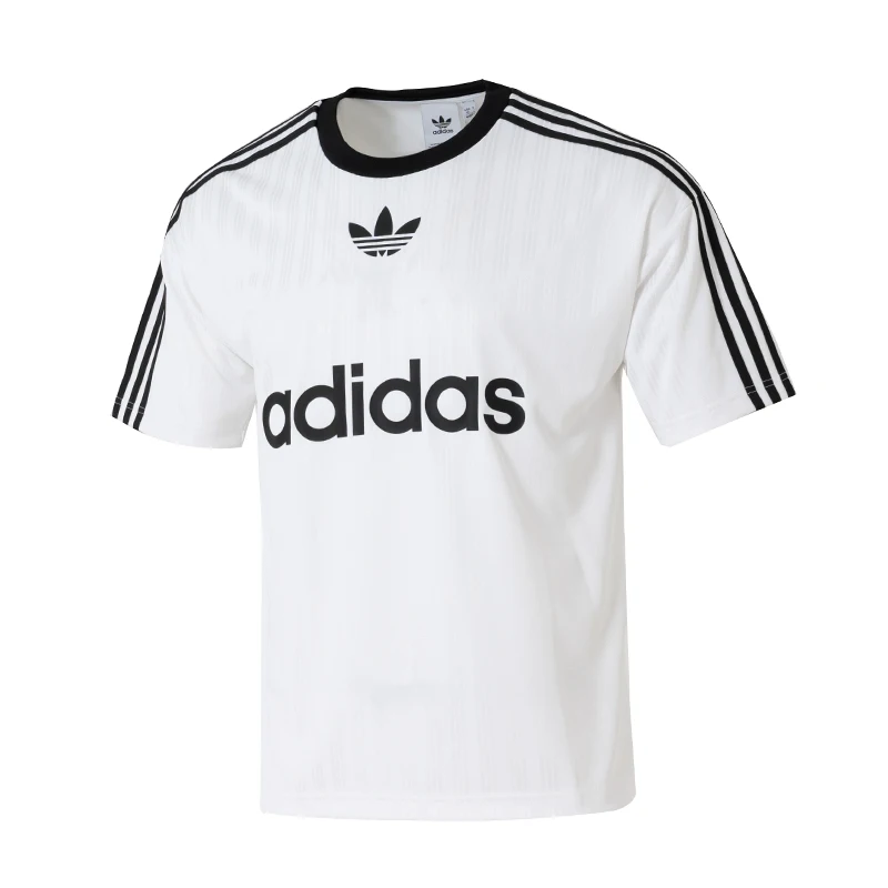

Adidas (Adidas Clover Couple T-Shirt Men's and Women's Trendyy Retro Sportswear Loose Short-Sleeved Round Neck Jersey Im9459