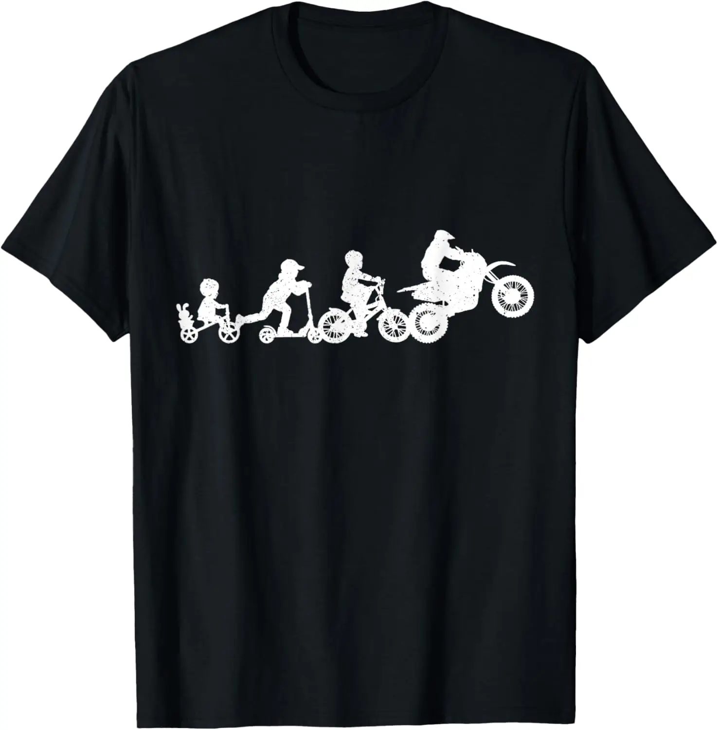 

Motocross Evolution Funny Dirt Bike MX Motorcycle Biker T-Shirt