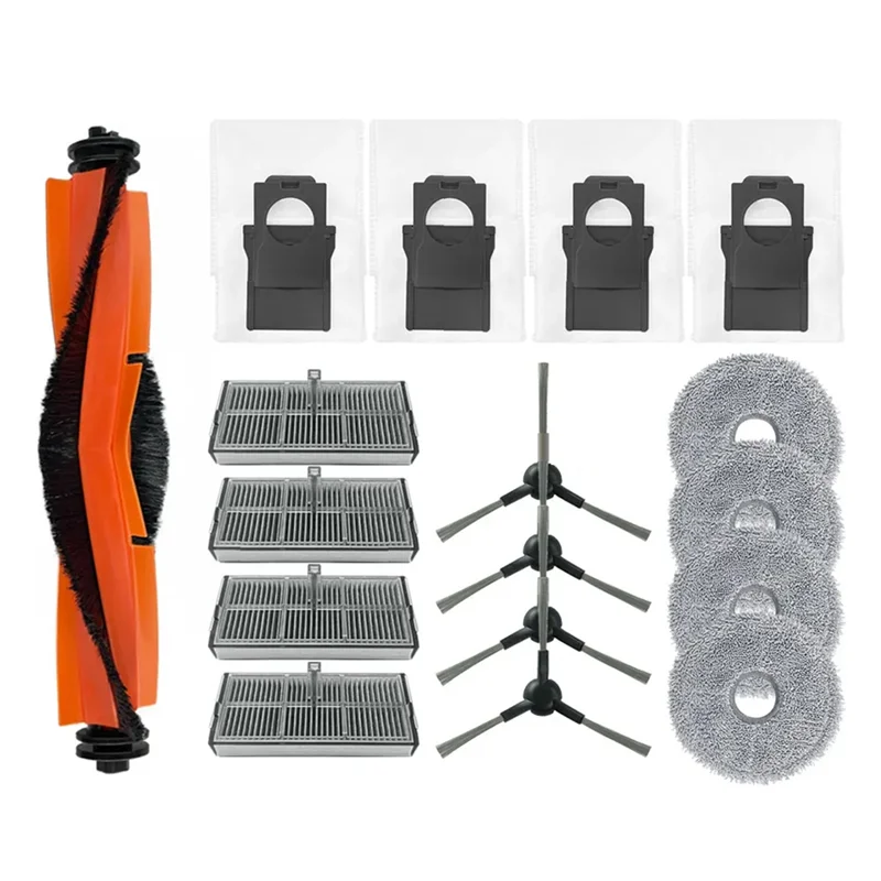 SANQ Роликовый фильтр Hepa, тряпка для швабры, мешок для пыли, подходит для робота-пылесосов Dreame Master One/Master Pro, как показано на рисунке, пластик