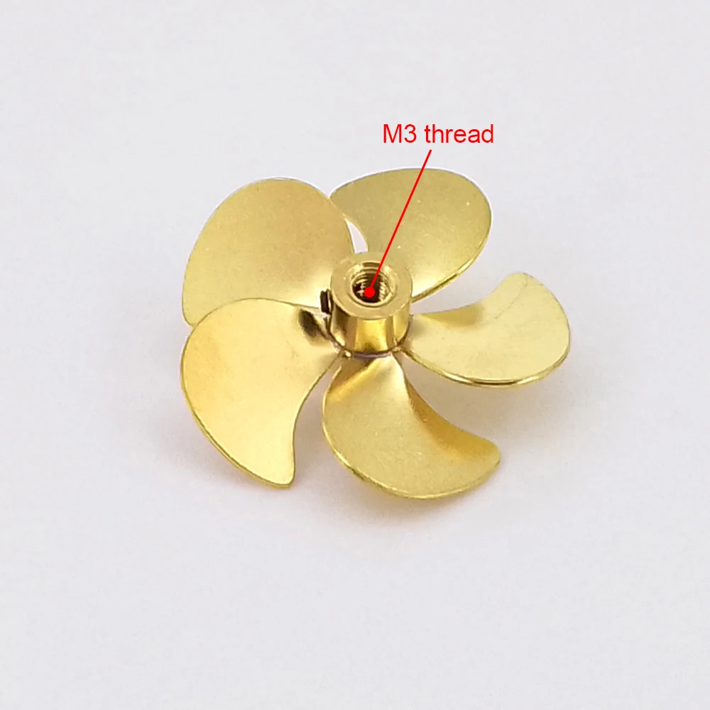 RC قارب المروحة 5-شفرات 24 مللي متر 28 مللي متر 30 مللي متر M3 النحاس الدعامة ل RC قارب مقياس البحرية سفينة حربية الطائرات الناقل الساحبة قارب صيد