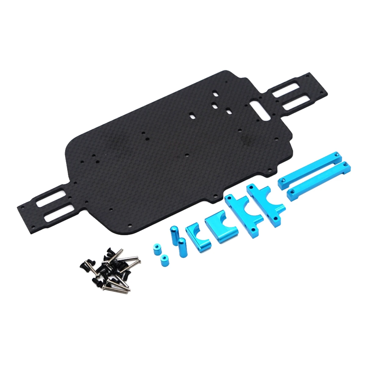 

B78B-2 Set RC Car Part: 1 Set Servo Seat 1/18 Rc Car Parts Metal Parts & 1 Set Upgrade Carbon Fiber Chassis Parts