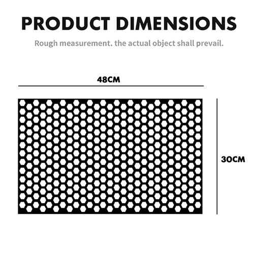 Imagen 2 del producto Pegatinas de lámpara de luz trasera de coche, cubierta de luz trasera de panal negra Universal para automóvil, pegatina de película de humo de luz antiniebla DIY