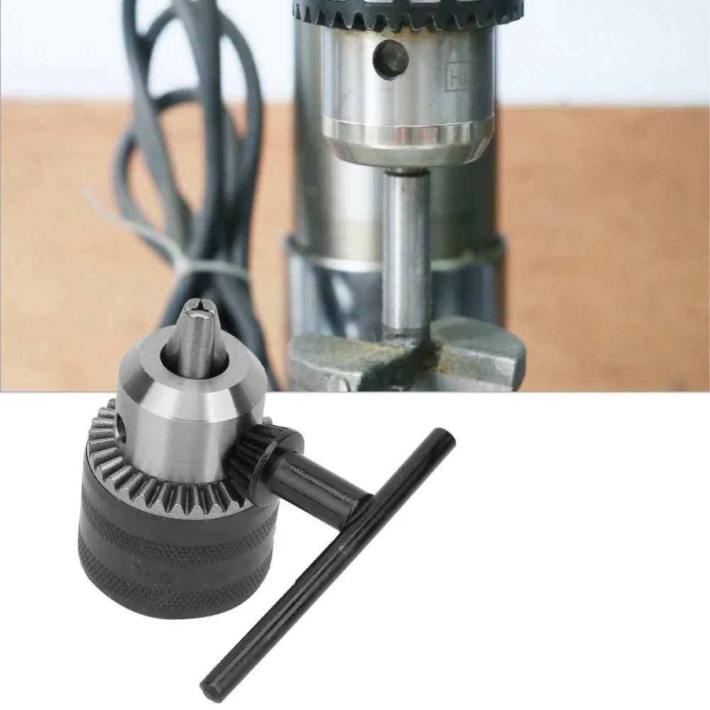 1.5-13mm Capacity Drill Chuck Adapter B16 Tapered Bore Milling Tool Key Type Drill Chuck Key Type B16 Drill Chuck