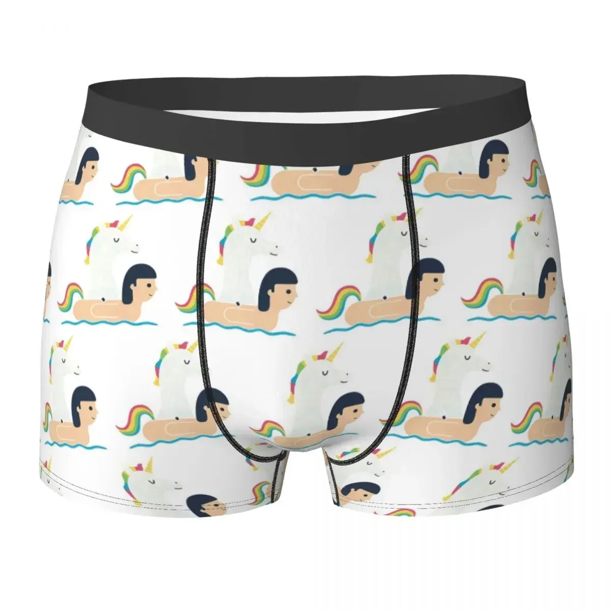 

Boxer Underpants Shorts Unicorn Float Panties Male Comfortable Underwear for Homme Man Boyfriend Gift