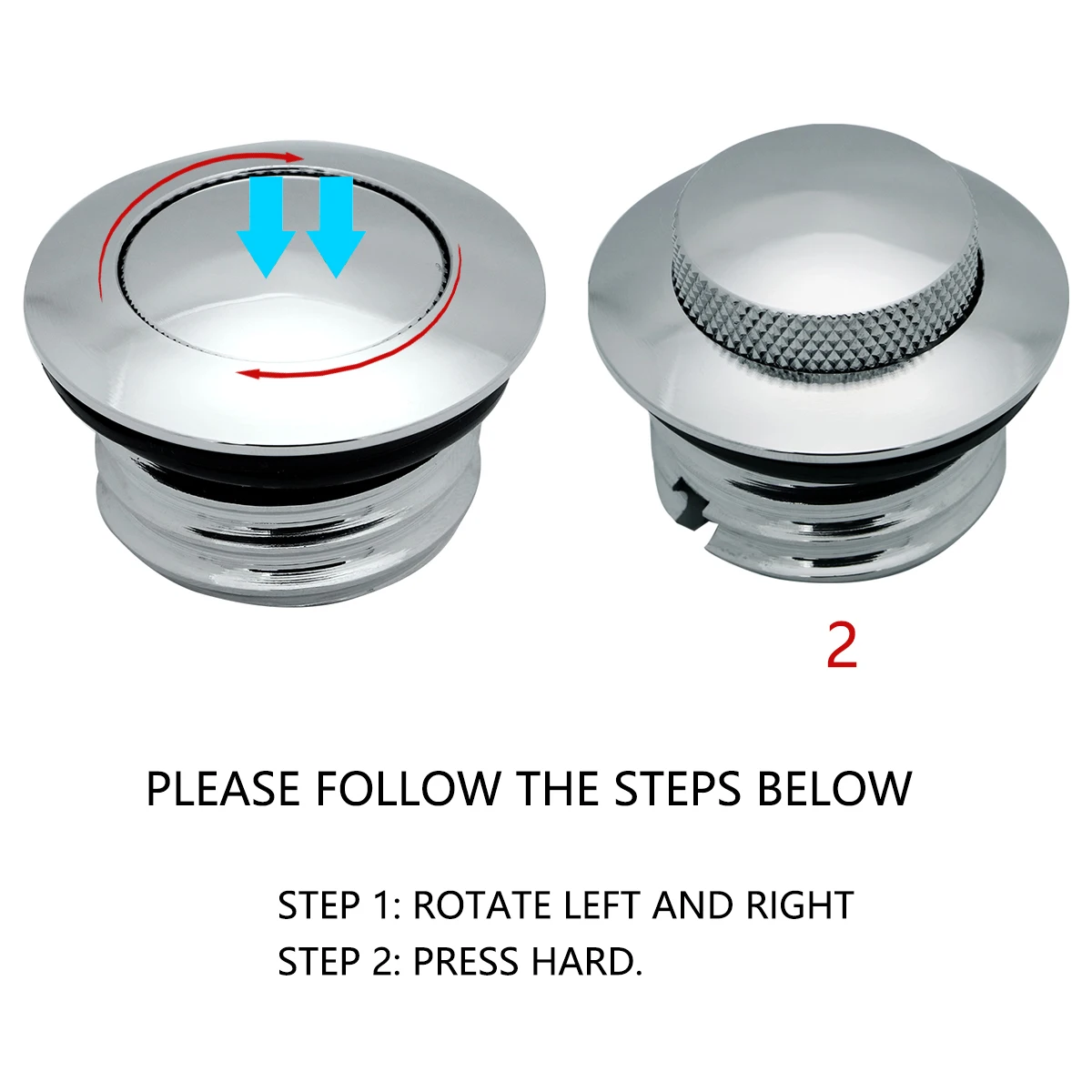 Motorcycle POP-UP Screw-In Flush Mount Fuel Tank Gas Cap For Harley Sportster XL883 XL1200 Forty eight Dyna FXD Softial Fat Boy
