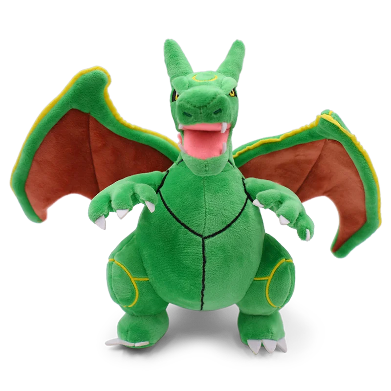 Rayquaza Fuse Charizard peluches de dragón, muñeco suave de dibujos animados, Animal, gran regalo, 10 pulgadas