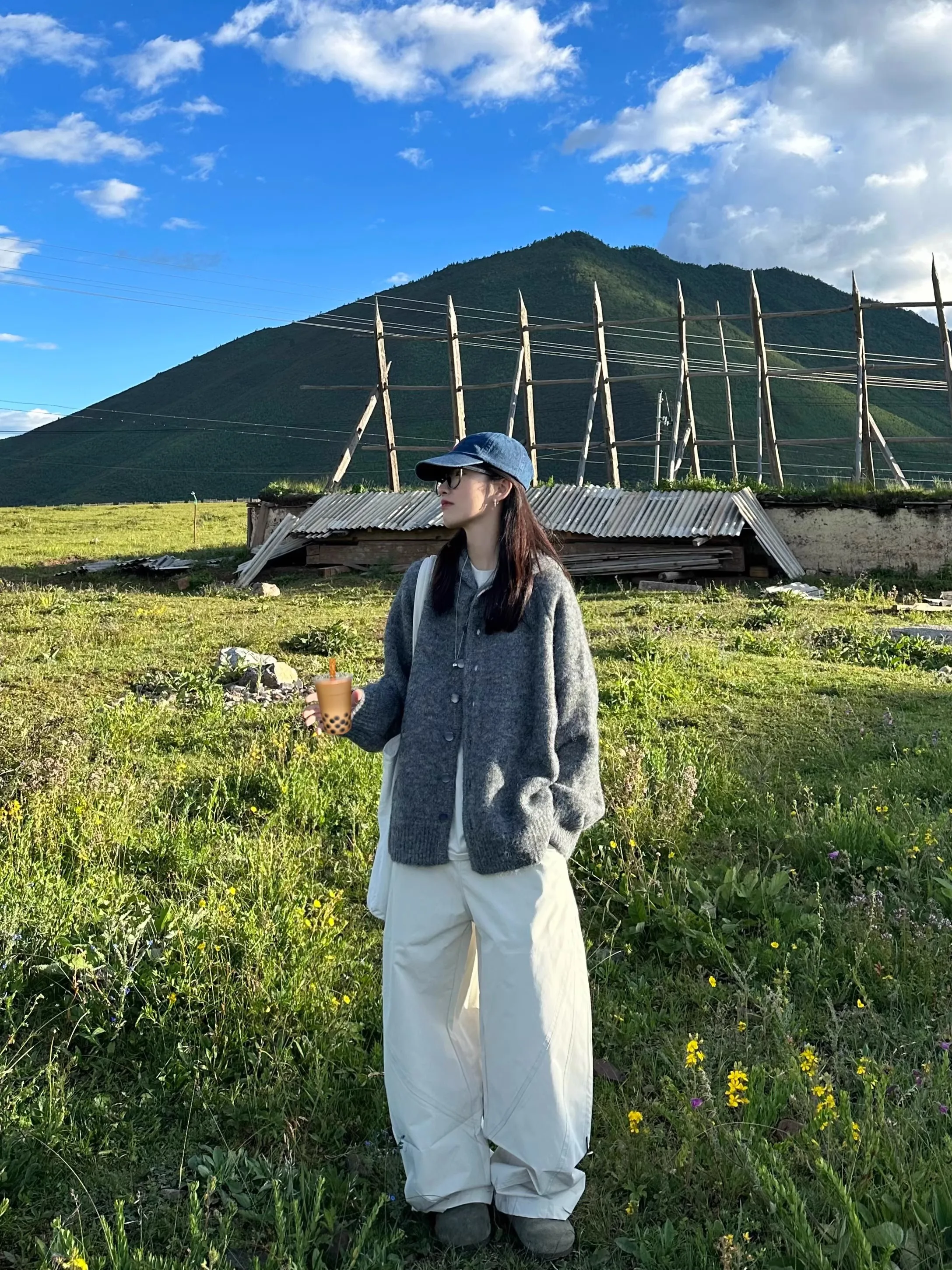 

American Retro Hooded Button Thiened Open Cardigan Sweater ex Autumn Winter Simple Color Casual Loose Knitted Jaet