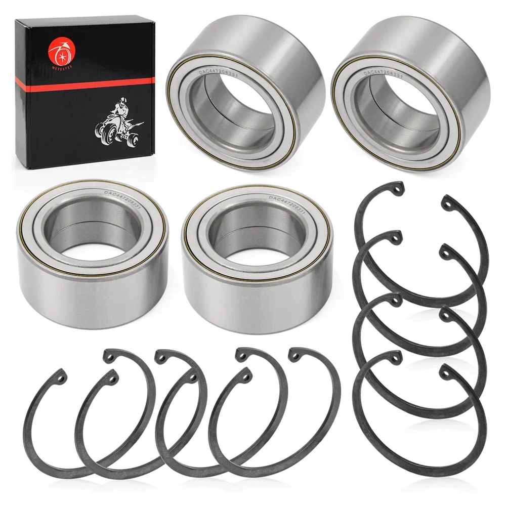 Front Rear Wheel Bearings 44x72x33mm & Ring Clip For Polaris RZR 900 1000 Turbo RS1 XP S 4 All Models 2011-2020