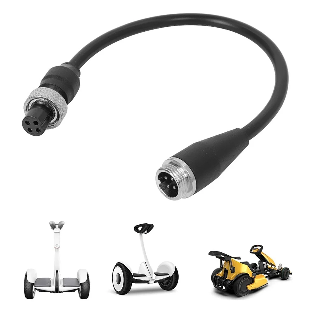 Electric Scooter Power Extension Cable For Ninebot GoKart S MAX/S/miniPRO 4-Pin Connector E-scooter Accessories