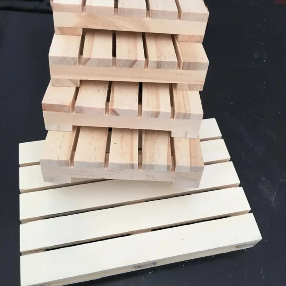 Mini Wooden Pallet Beverage Coasters Whiskey Cocktail Drinks Pallet Desktop Ornament Home Decor decoração de mesa acessórios